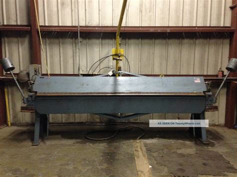 10ft sheet metal brake|10 foot metal brake used.